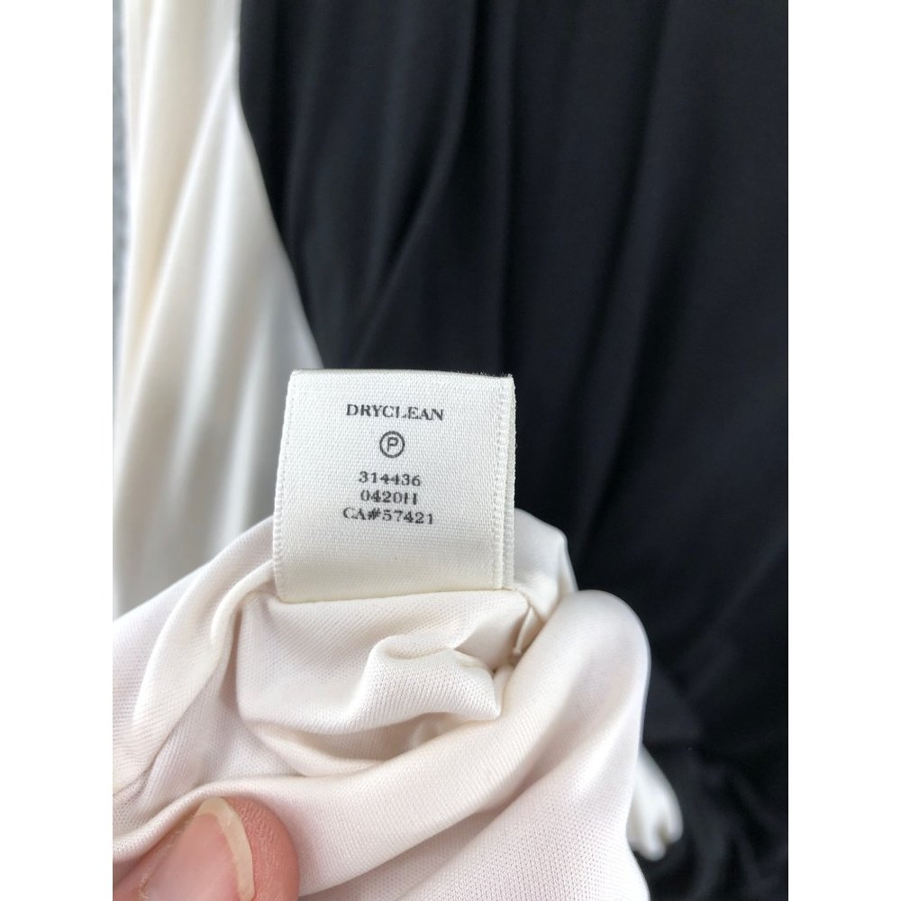 Ann Taylor Black and White Colorblock Midi Dress - Picture 7 of 10